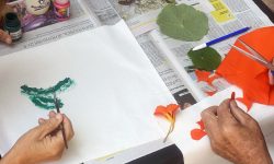 Actividad de producción de imágenes sobre soporte textil